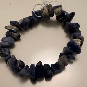 Sodalite Chip Stone Bracelet